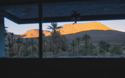 A ethical nomad trekking in Morocco